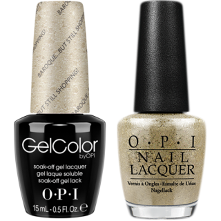 OPI GelColor And Nail Lacquer, V38, Baroque But Still Shopping, 0.5oz 